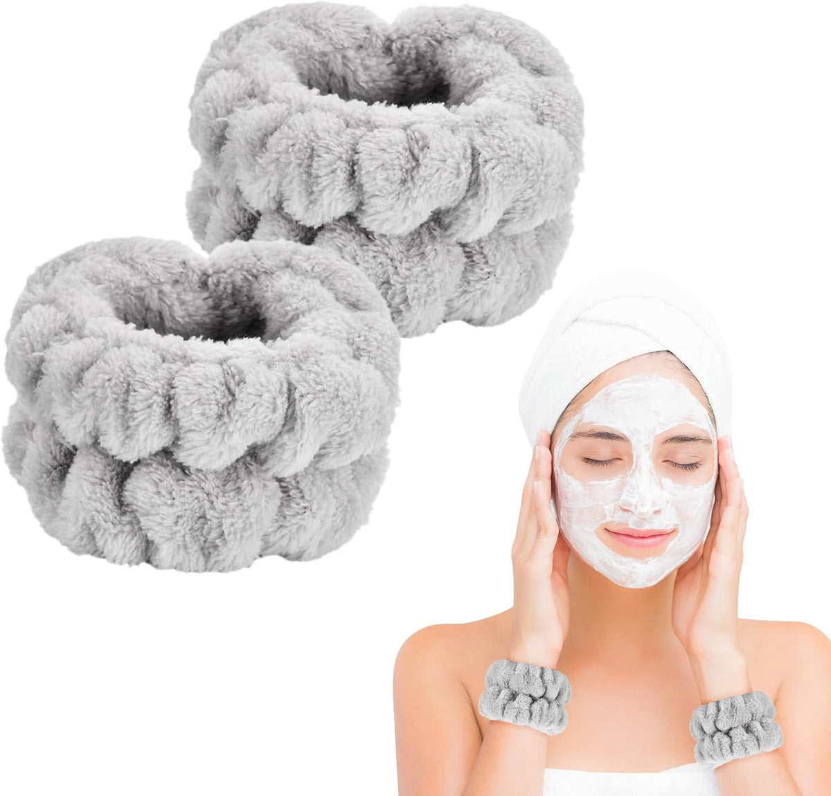 Dorbetar Wrist Bands for Washing Face, Spa Wristbands for Washing Face, Microfiber Wrist Towels for Washing Face, Face Wash Wristbands, Arm Bands for Washing Face for Woman Children - Image 13