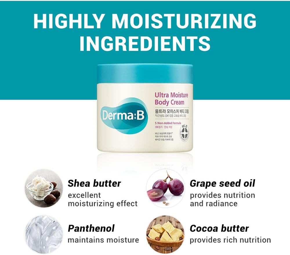 Rich moisturizing texture of Derma B Ultra Moisture Body Balm