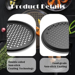 11 inch black pizza pan for oven and kitchen use