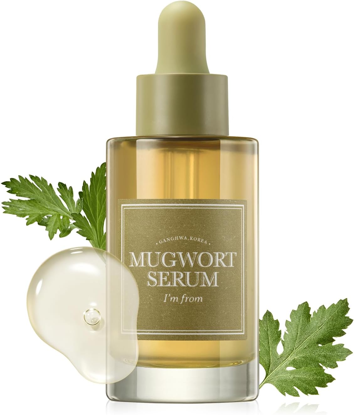 I'm From Mugwort Serum bottle front view for deep soothing hydration