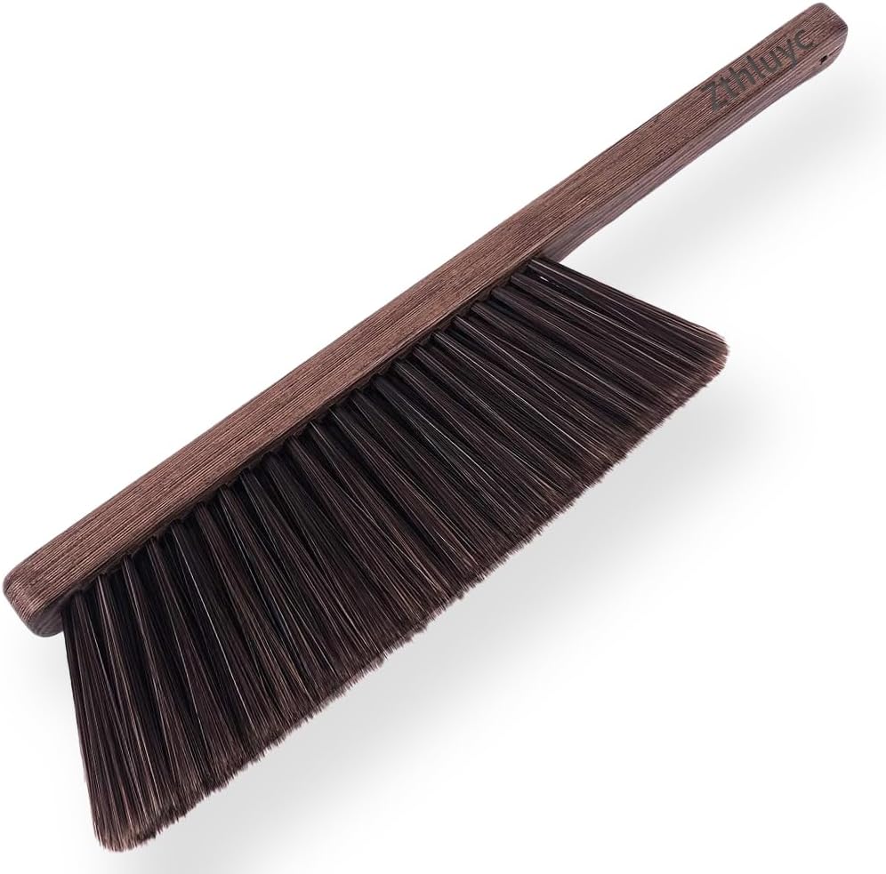 Zthluyc Hand Broom Brush front view soft bristle dusting tool