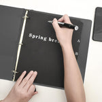 Homakover Kraft paper dividers 3-hole punch detail