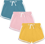 BOOPH 3 Pack Girls Athletic Shorts Kids Teens Running Soccer Dolphin Short - Image 10