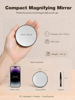 Macaki 30x magnifying mirror with suction cups