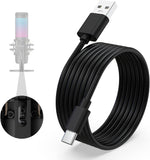 Arzweyk USB Type C microphone cable front view for gaming setups