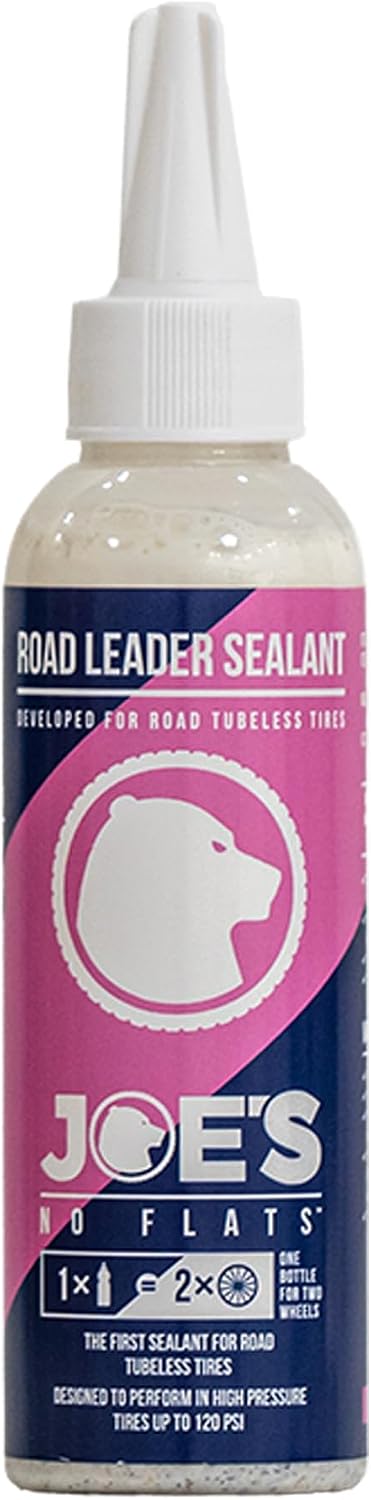 Joe's No Flats Road Leader Sealant lifestyle bicycle maintenance setup