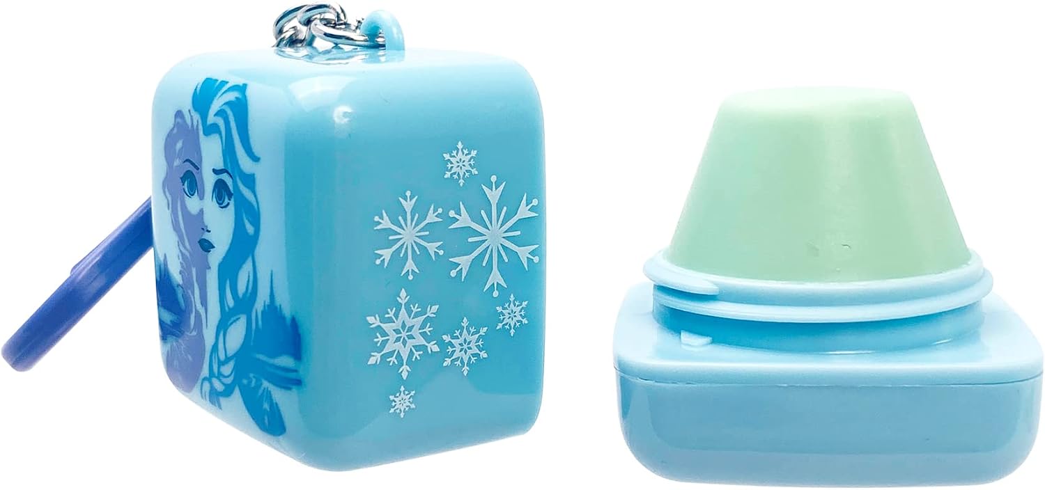 Lip Smacker In My Ele-Mint Elsa cube lip balm open container showcase