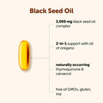 Micro Ingredients Black Seed Oil supplement facts label view