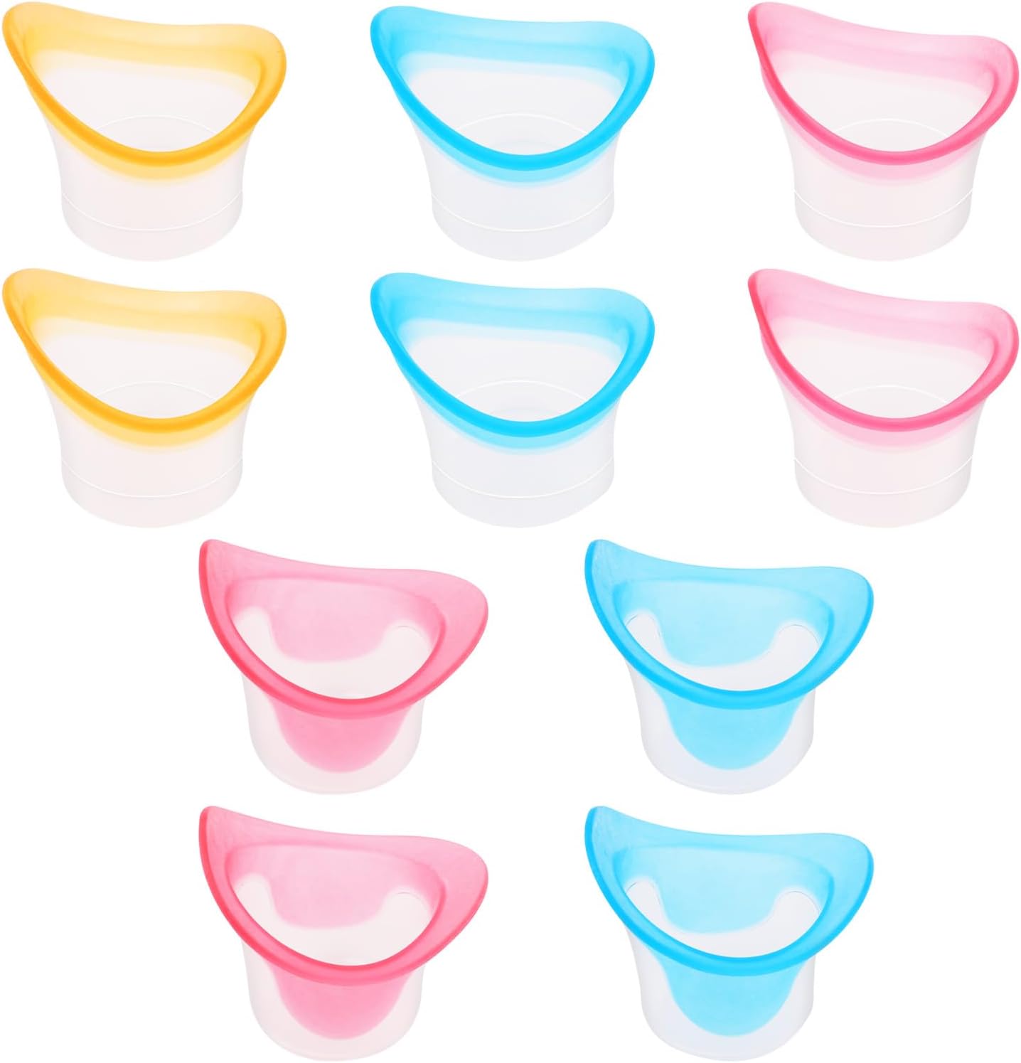 FAMULP 10 Pcs Eye Wash Cup, Silicone Eye Wash Kit for Rinse Portable Care Tool - Image 1