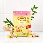 Individually wrapped Prince of Peace ginger candies with lychee flavor spilled out of the pouch.