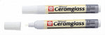 Sakura pen-touch ceramglass white 2mm front view craft marker