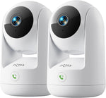 Dzees 2K Indoor Security Camera 2 Pack, 360 Degree WiFi Pet Camera with Phone App, 5G and 2.4G, Wired Home Camera with 2-Way Audio, Motion Tracking, Night Vision, Black - Image 14