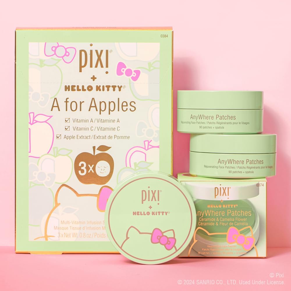 Pixi Beauty multi vitamin facial sheet mask box open displaying the biodegradable sheets.