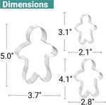 JOB JOL stainless steel cookie cutters nested together