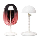 Youngther adjustable height folding wig stand front view