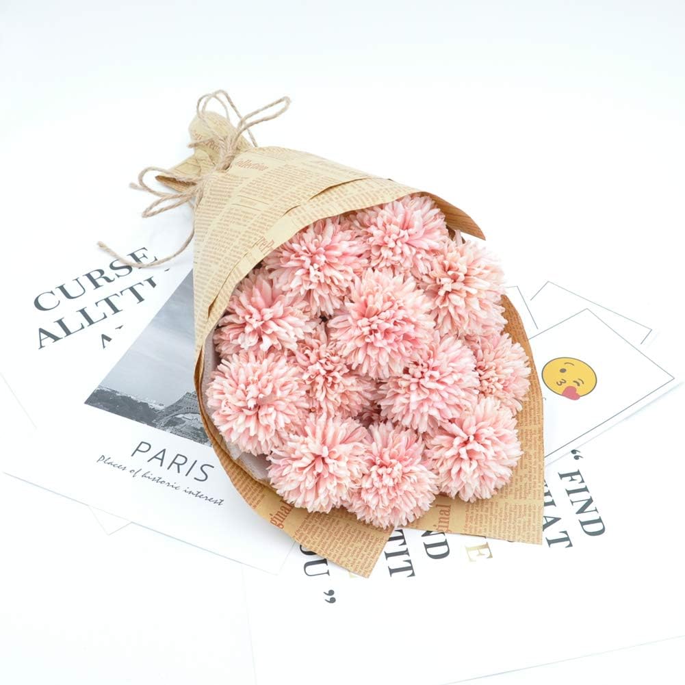 HoYuanFlo light pink chrysanthemum bouquet wedding centerpiece