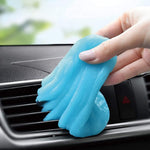 TICARVE cleaning gel for car detailing front view showing blue putty texture