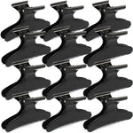 Ondder black butterfly hair clips front view for pro salon sectioning