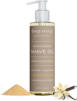 Deep Steep Skincare Powered Shave Oil Packaging Detail