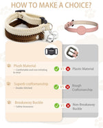 GoldTiger white breakaway cat collar showing the adjustable slider mechanism for small pets
