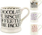 Emma Bridgewater Black Toast half pint mug front view