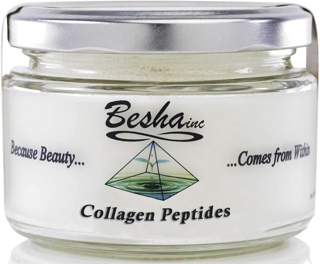 Besha natural collagen bioactive peptides supplement packaging label details