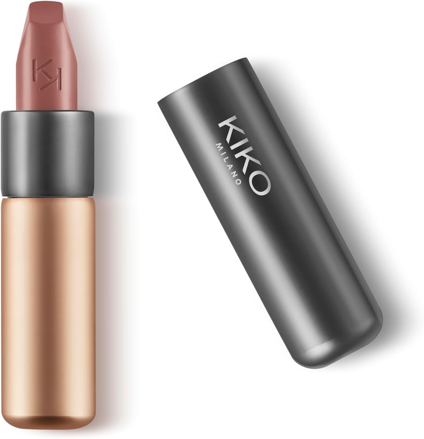 KIKO Milano Velvet Passion Matte Lipstick front view showing elegant magnetic packaging.