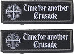 AliPlus 2PCS Knights Jerusalem Holy Sepulchre Morale Patches Hook and Loop | Embroidered,Knight Tactical Military Patch,Versatile Tactical Attachment,Applique Fastener,3*2 inch,Black White - Image 12
