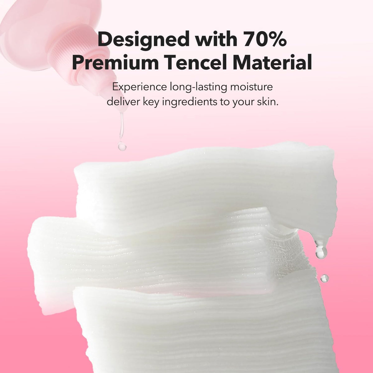 Saturated DIY mask pad applied onto the cheek area for targeted hydration skincare routine.