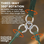 Howgo double slip lead padded traffic handles for control