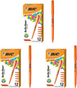 BIC Brite Liner Highlighters, Chisel Tip, 12-Count Pack, Yellow Ink - Image 11