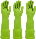 Rubber dishwashing gloves 3 or 6 Pairs for kitchen,Cleaning washing dish gloves long for household reuseable durable. - Image 10