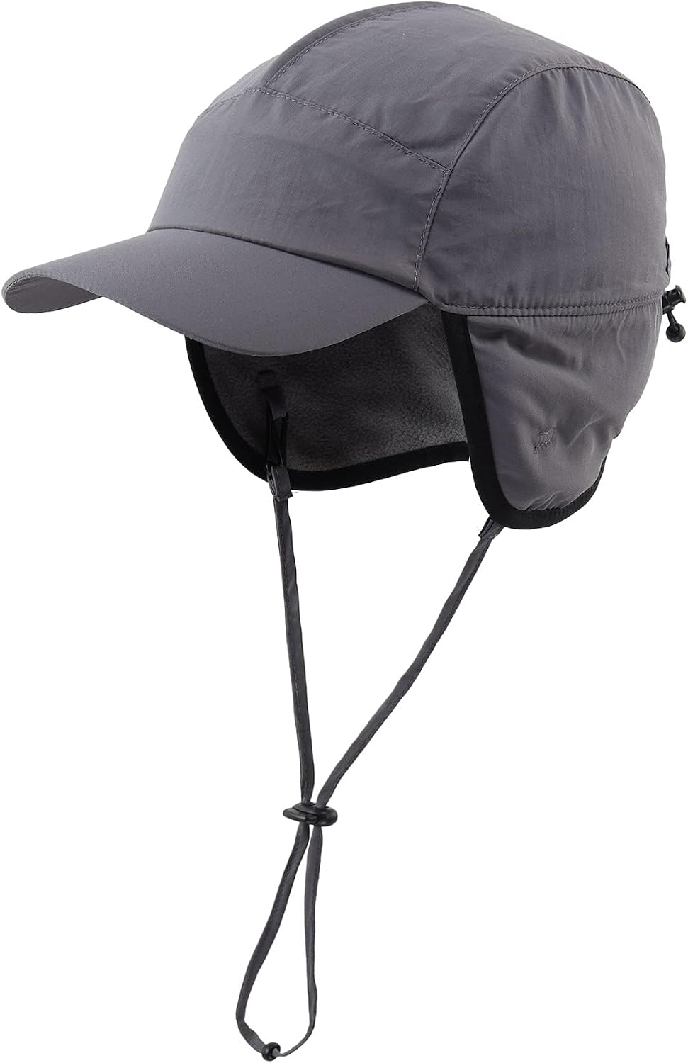 Home Prefer Waterproof Men's Winter Hats with Visor Warm Fleece Lined Baseball Cap Earflaps Trooper Trapper Hat for Men - Image 12
