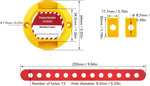 BTSEury electrical panel lockout adhesive backing view