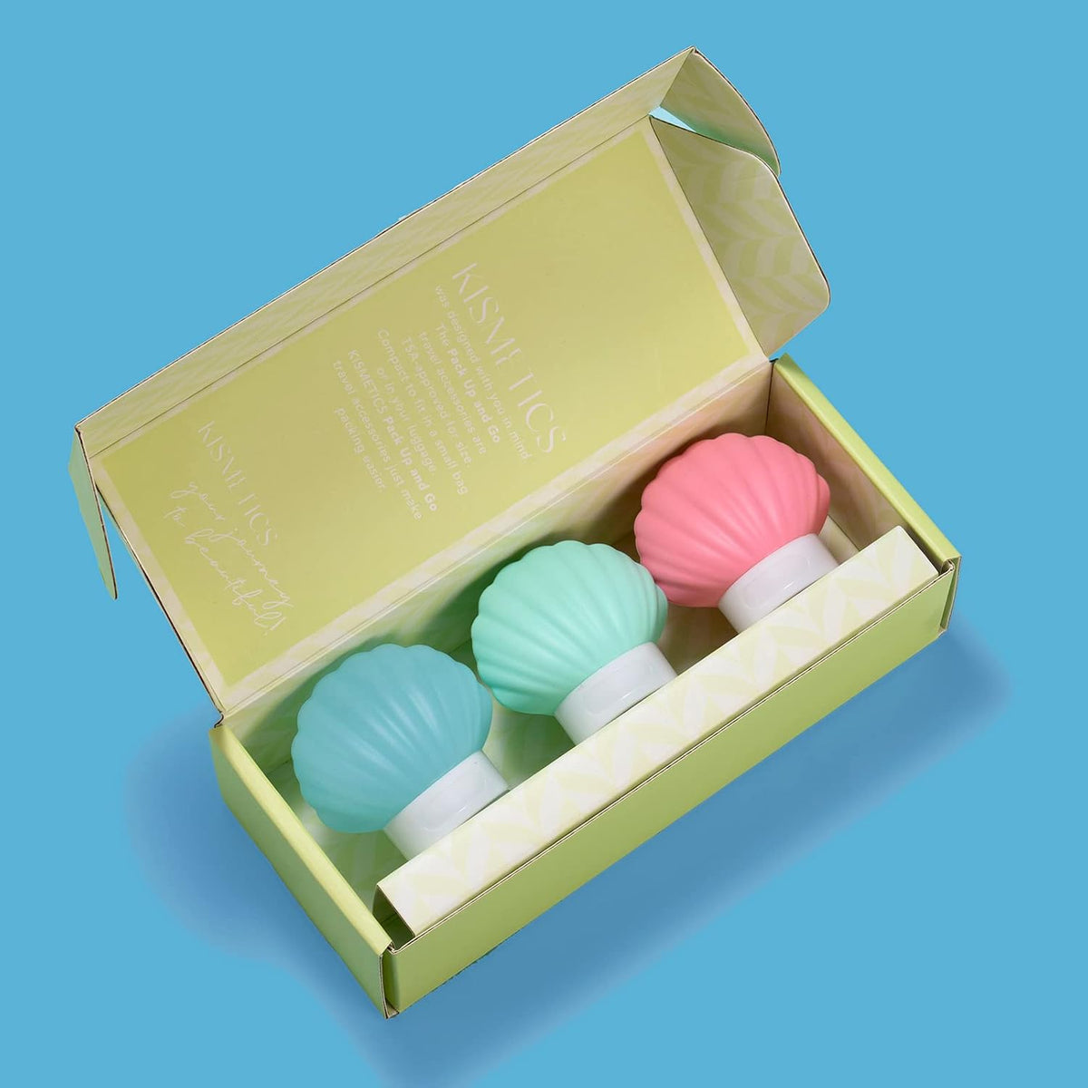 Kismetics leak-proof travel accessories packaging and design