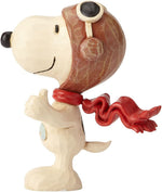 Enesco Snoopy Flying Ace figurine close-up of aviator goggles