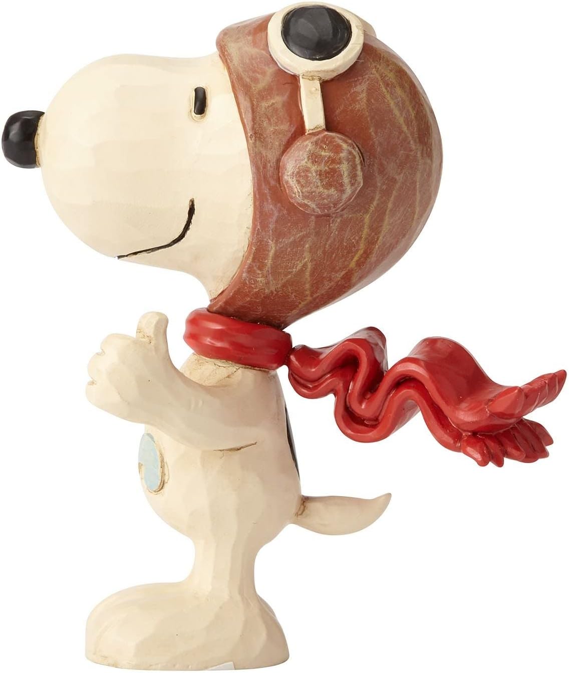 Enesco Snoopy Flying Ace figurine close-up of aviator goggles