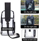Edraco clear daypack worn by model