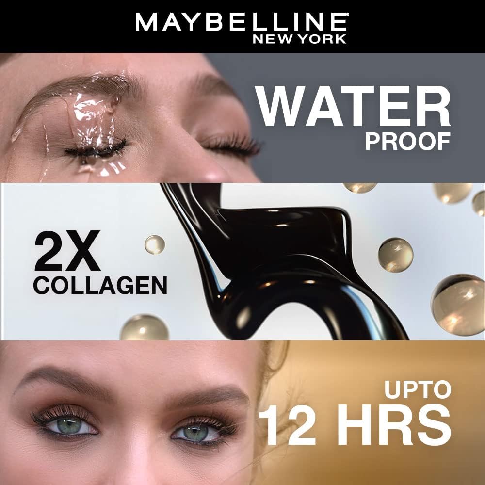 Model showing volume results with Maybelline Colossal Big Shot mascara