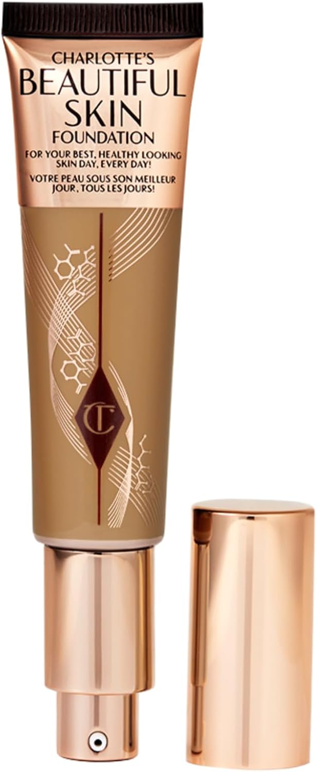 Charlotte Tilbury Beautiful Skin Medium Coverage Hydrating Foundation - Buildable Liquid Makeup for Instant Glow, Plumping Hydration & Lasting Skincare Benefits - Image 15