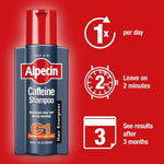 Alpecin Caffeine Shampoo C1 scale comparison with cap open