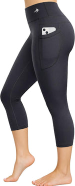 CompressionZ High Waisted Capri Compression Leggings for Women Tummy Control - Workout, Gym, Pilates, Travel, Yoga Pants - Image 9