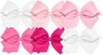 Wee Ones Girls' 6 Piece Set of Bows, Solid Grosgrain Variety Pack on a WeeStay No-Slip Hair Clip, Mini, Red, Orange, Yellow, Navy, Green, Purple - Image 12