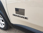Adhesive 3M backing layer detail on back of automotive flag decal