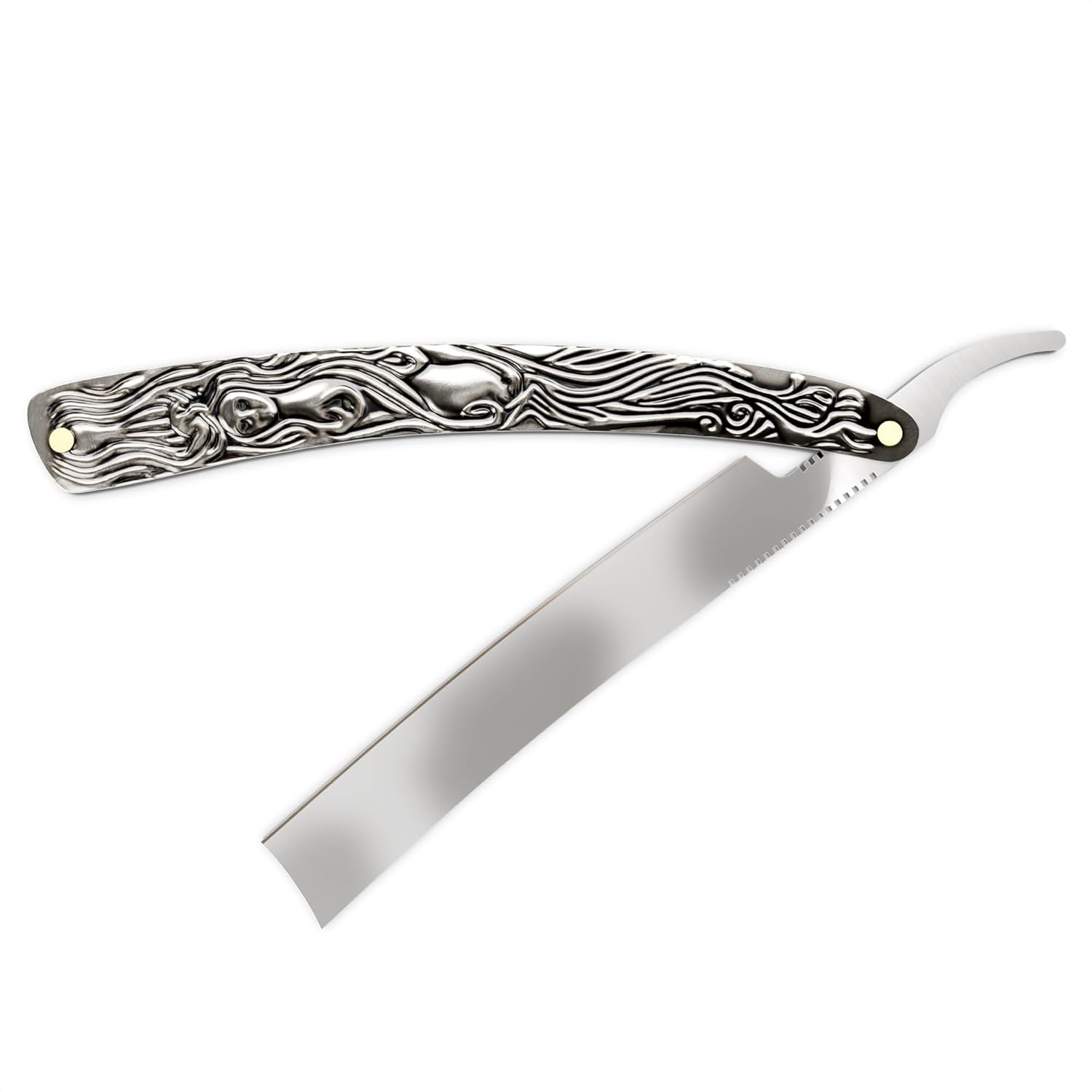Liberhaus professional mens straight razor front view