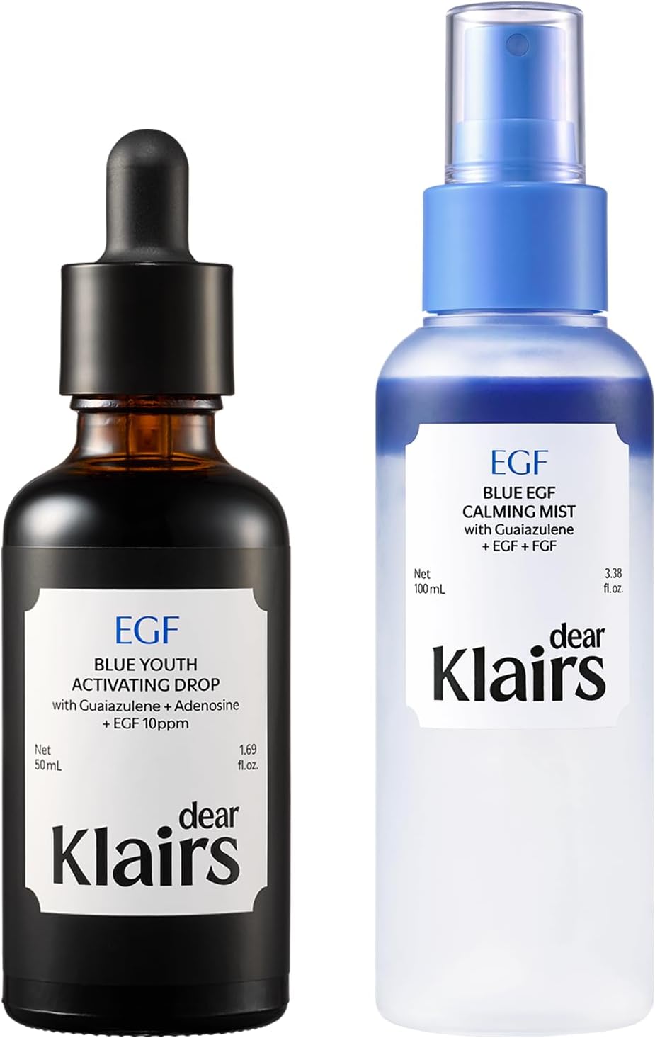 Dear Klairs Blue EGF Calming Cooling Duo front view
