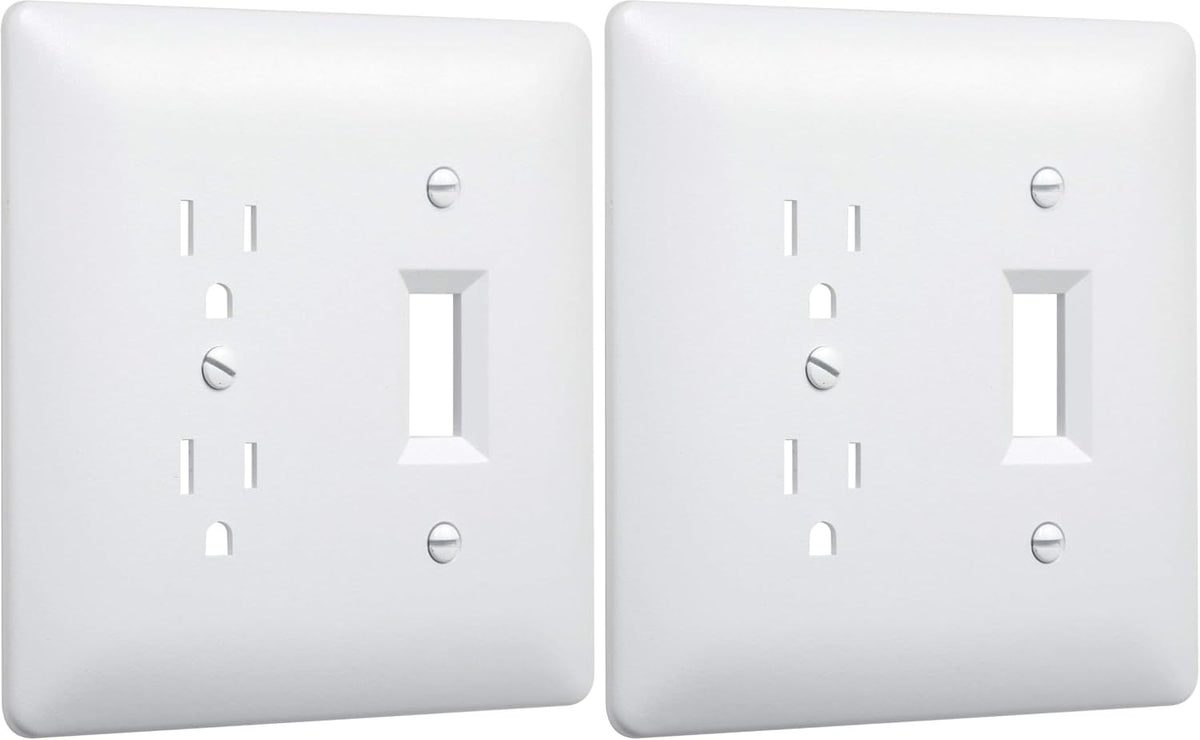 TayMac 4000W Paintable Single Toggle Light Wall Plate Cover, White, 1-Gang - Image 14