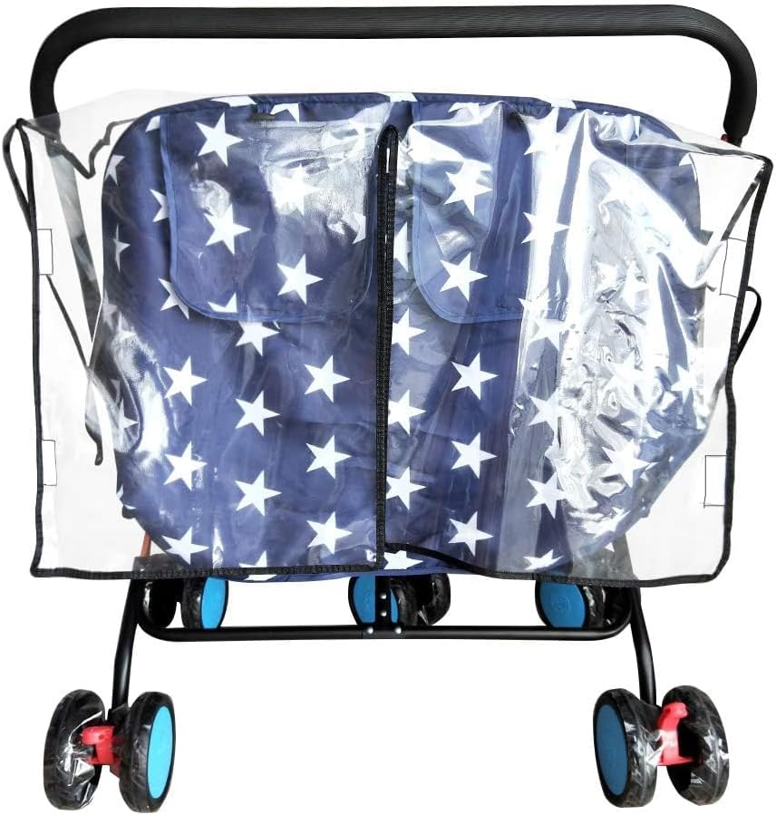 HSJH double stroller rain cover lifestyle application