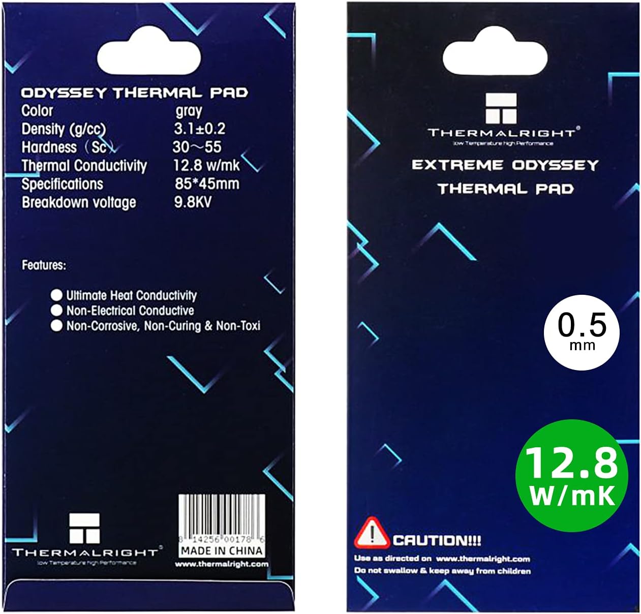 Thermalright Odyssey thermal pad 0.5mm packaging front view high conductivity cooling solution