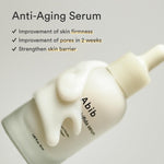 Abib K-beauty firming serum dropper bottle with collagen and peptides for anti-aging.